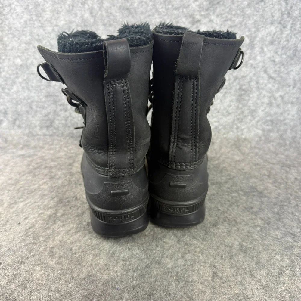 SOREL Badger Womens Sz 6 Winter Snow Boots‎ Removable Felt Liners Canada NICE!